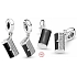 Sterling Silber 925 Handtasche Schreiben Tasche, Armband Anhänger, Interessen