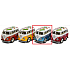 EP Line Volkswagen Little Van Aufziehauto Blaues Dach in Van-Farbe 3 x 4 x 5 cm
