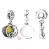 Charms Sterling Silber 925 Jack Skellington - Nightmare before Christmas, 2in1 Weihnachtsarmband Anhänger