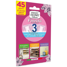 Sweet Home Fiorito - Duftsäckchen mit Blumenduft für Kleiderschränke 3 Stück