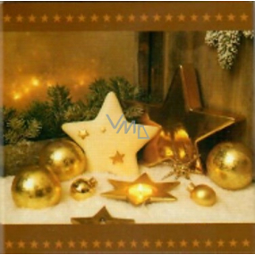 Nekupto Vánoční kartičky na dárky Hvězdy 6,5 x 6,5 cm 6 kusů