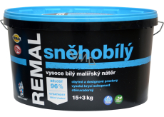 REMAL Schneeweiß hochweiße Farbe für Wände, 15+3 kg
