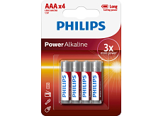 Baterie Philips Power Alkaline 2 ks AAA LR03 Micro 1,5V