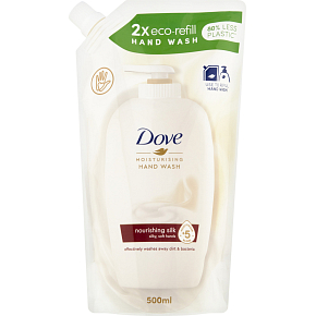 Dove flüssige Seife Nourishing Silk, Nachfüllung, 500 ml Dove flüssige Seife Nourishing Silk, Nachfüllung, 500 ml
