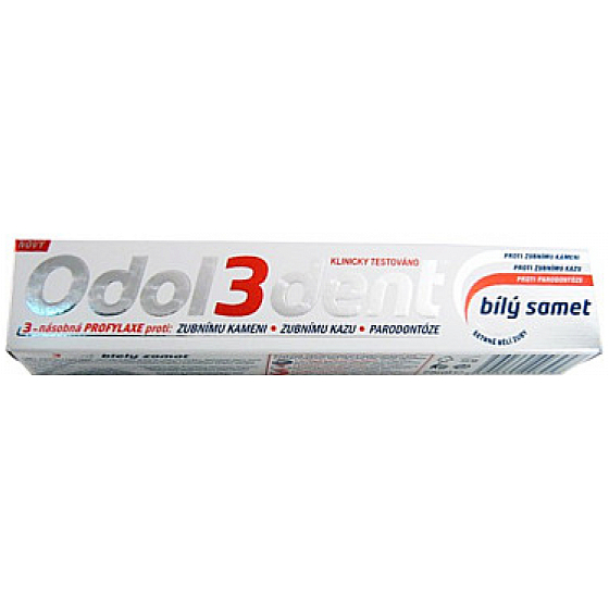 Odol3dent Zahnpasta aus weißem Samt macht Ihre Zähne sanft weiß 75 ml