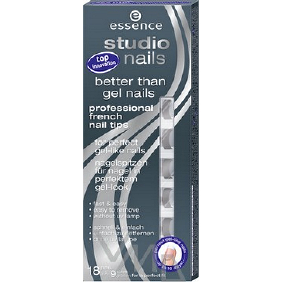 Essence Studio Nails French Nail Tips 03 Silber 18 Stück