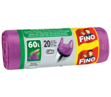 Fino Color Müllsäcke mit Griffen lila, 13 µm, 60 Liter, 59 x 72 cm, 20 Stück