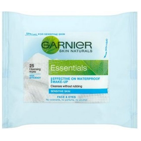 Garnier Skin Naturals Essentials Gesichtstücher mit beruhigenden Pflanzenextrakten 25St
