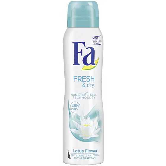 Fa Fresh & Dry Lotus Flower Antitranspirant Deodorant Spray für Frauen 150 ml