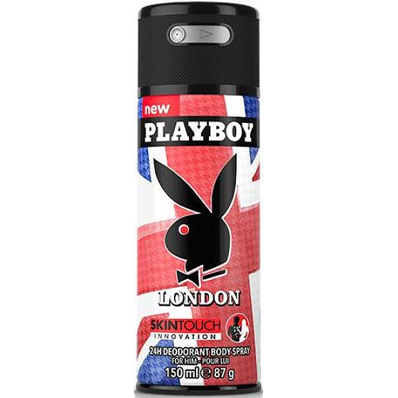 Playboy London SkinTouch Deodorant Spray für Männer 150 ml