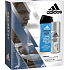 Adidas Adipure Antitranspirant Deodorant Spray für Männer 150 ml + After Sport 3 in 1 Duschgel für Körper, Gesicht, Haare 250 ml, Kosmetikset