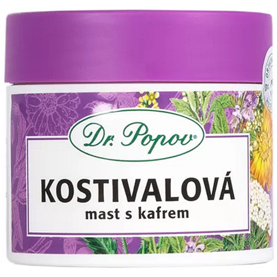 Dr. Popov Beinwell-Salbe mit Kampfer zur Massage des steifen Bewegungsapparates 50 ml
