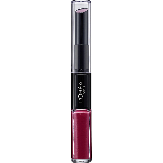 Loreal Paris Infaillible Reno 24h lang anhaltender Lippenstift und Lipgloss 2in1 214 Himbeere fürs Leben 5 ml