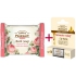 Green Pharmacy Intensive Relief 5 Oils Lippenbalsam 2 x 3,6 g + Damaszener Rose und Shea Butter Seife 100 g, Kosmetikset