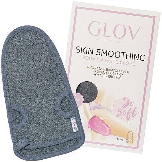Glov Skin Smoothing Graue Handschuhe zum Massieren problematischer Körperteile 1 Stück