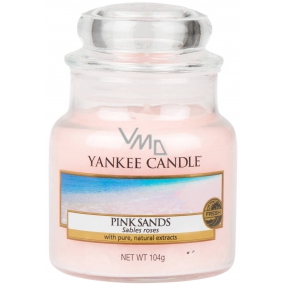 Yankee Candle Pink Sands Klassisches kleines Rosenglas 104 g