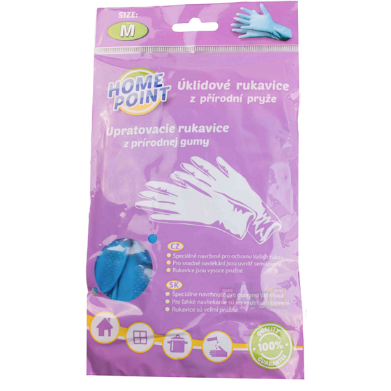 Home Point Wildleder Reinigungsgummihandschuhe aus Naturkautschuk M.