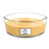 WoodWick Oat Flower - Haferblumenduftkerze mit breitem Holzdocht und Bootsdeckel 453 g