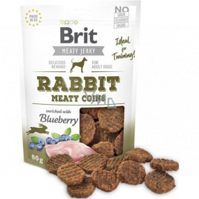 Brit Jerky Getrocknetes Kaninchen- und Hühnerfleisch für erwachsene Hunde 80 g