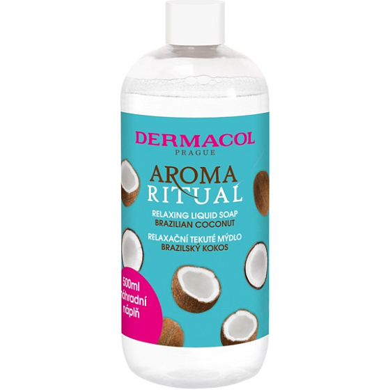 Dermacol Aroma Ritual Brasilianische Kokosnuss-Flüssigseifen-Nachfüllpackung 500 ml