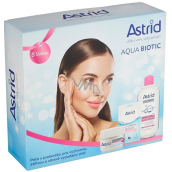 Astrid Aqua Biotic Tages- und Nachtcreme 50 ml + Mizellenwasser 400 ml + Textilmaske 20 ml, Kosmetikset