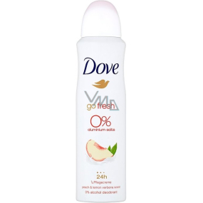 Dove Go Fresh Peach & Lemon Verbena Scent Deodorant Spray für Frauen ohne Aluminiumsalze 150 ml