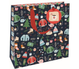 Nekupto Geschenkpapier Tasche Luxus 23 x 23 cm Weihnachtsbeleuchtung