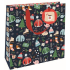 Nekupto Geschenkpapier Tasche Luxus 23 x 23 cm Weihnachtsbeleuchtung