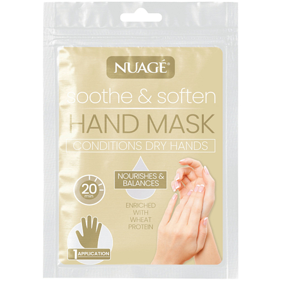 Nuagé Hydratisierende und weichmachende Handmaske mit Weizenprotein 1 Paar