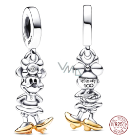 Charme Sterling Silber 925 Disney 100. minnie Mouse Jahrestag, Armband-Anhänger Charme Sterling Silber 925 Disney 100. minnie Mouse Jahrestag, Armband-Anhänger