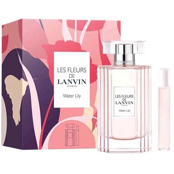 Lanvin Les Fleurs Water Lily Eau de Toilette 50 ml + Eau de Toilette Miniatur 7,5 ml, Geschenkset für Frauen