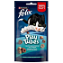 Felix Play Tubes Fisch und Garnele, Fleischdelikatesse für ausgewachsene Katzen 50 g