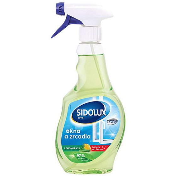 Sidolux Window Nano Code Lemongrass für Fenster Sprühflasche 500 ml