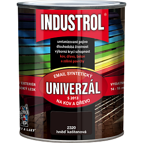 Industrol S2013 Universell Glanzoberfläche Farbe für Metall und Holz, 2880 Kastanienbraun, 600 ml
