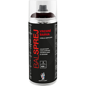 BALSPREJ oberflächenuniverselle Acrylfarbe in Spraydose, RAL 8017 Schokoladenbraun, 400 ml