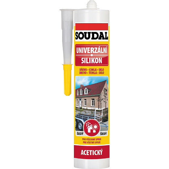 Soudal Universalsilikon, grau, 280 ml