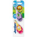 Jordan Step by Step Kinderzahnbürste, für 0-2 Jahre, 2 Stück