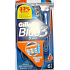 Gillette Blue 3 Rasiermesser 3-schneidig für Herren 4 + 2 Stück