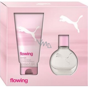 Puma Flowing Woman Duschgel 50 ml + Eau de Toilette 20 ml, Geschenkset