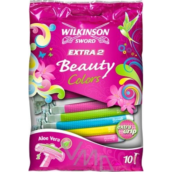 Wilkinson Lady Extra 2 Beauty Colors Einwegrasierer 2 Klingen 10 Stück