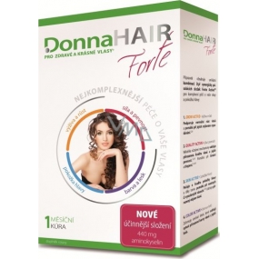 DonnaHair Forte 1 Monat Behandlung für gesundes und schönes Haar 30 Kapseln