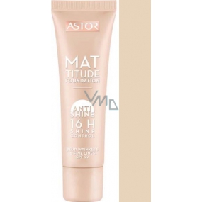 Astor Mattitude Foundation Anti Shine 16h Glanzkontrolle Make-up 101 Rosé Elfenbein 30 ml