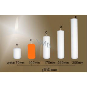 Lima Kerze glatt orange Zylinder 50 x 100 mm 1 Stück