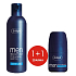 Ziaja Men Duo Concept feuchtigkeitsspendendes Duschgel 300 ml + Ball Antitranspirant Deodorant Roll-On für Männer 60 ml, Duopack