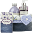 Bohemia Gifts Lavender La Provence Erinnerung an die Provence Duschgel 250 ml + Shampoo 200 ml + Badeschaum 500 ml + Tuchkorb, Kosmetikset