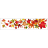 Fensterfolie ohne Klebestreifen mit Herbstlaub 59 x 15 cm Nr.1