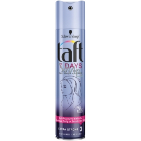 Taft 7 Days Anti-Frizz für Haare ohne Frizz extra starke Fixierung 3 Haarspray 250 ml