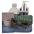 Bohemia Gifts Gentleman Duschgel 250 ml + Haarshampoo 250 ml + Badeschaum 500 ml + Tuchkorb, Kosmetikset für Männer