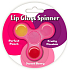 2K Lipgloss Spinner Perfect Peach, Fruchtige Leidenschaft, Sweet Berry Lipgloss 3 x 0,8 g