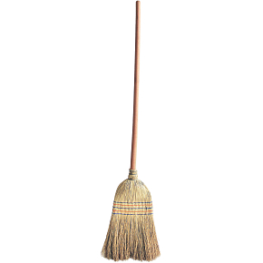 Spokar Sorghum Besen Spezial, 5x genäht, mit Holzstiel